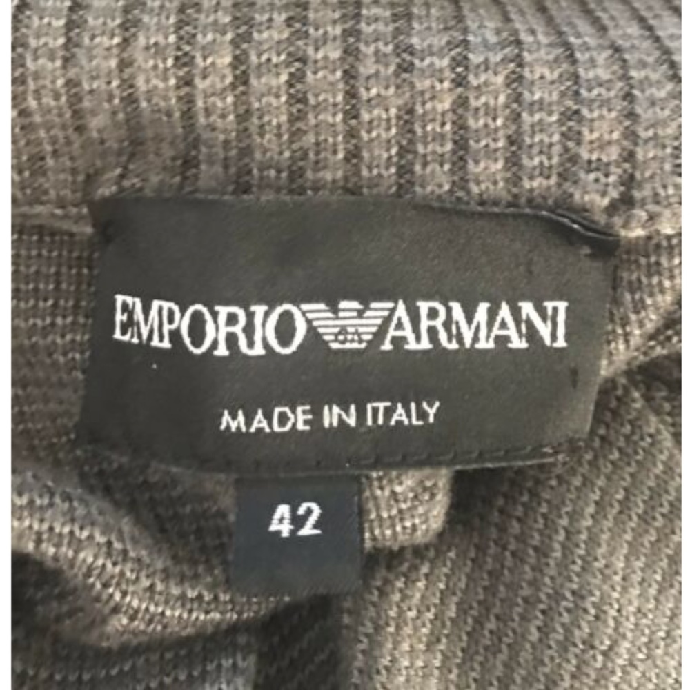 Emporio Armani Womens Sweater Grey Pullover Sz 42 - Picture 7 of 7